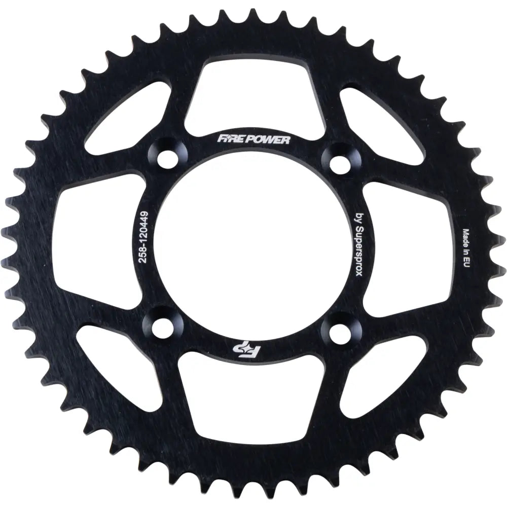 FPA-1204-49-BLK Fire Power Rear Sprocket Aluminum 49T Blk