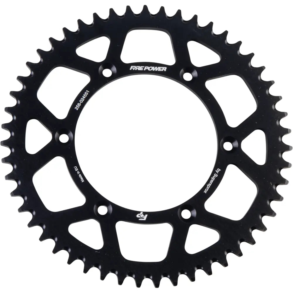 FPA-245-51-BLK Fire Power Rear Sprocket Aluminum 51T Blk