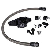 Fleece Performance FPE-CLNTBYPS-CUMMINS-12V-SS Fleece Performance 94-98 12V Coolant Bypass Kit w/ Stainless Steel Braided Line