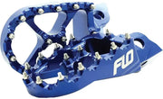 FLO MOTORSPORTS FPEG-795-4BLU Pro Series Foot Pegs Blue