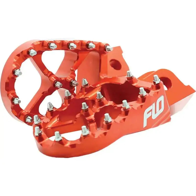 FLO MOTORSPORTS FPEG-795-4ORG Pro Series Foot Pegs Orange