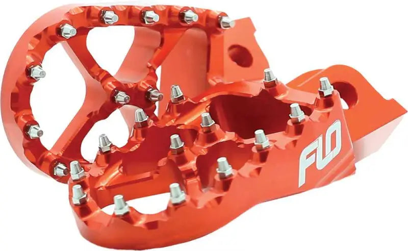 FLO MOTORSPORTS FPEG-795-4ORG Pro Series Foot Pegs Orange