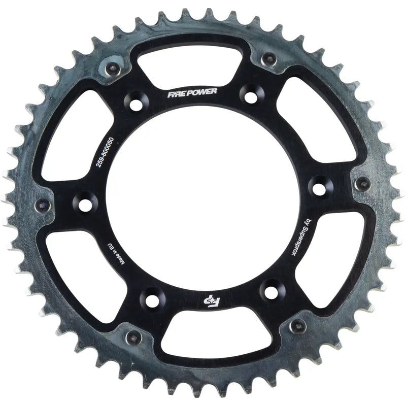 FPH-8000-50-BLK Fire Power Rear Sprocket Hybrid 50T Blk/Sil