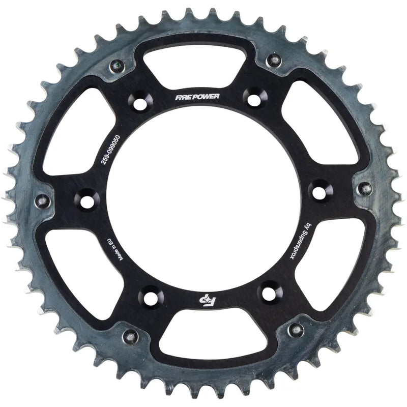 FPH-990-50-BLK Fire Power Rear Sprocket Hybrid 50T Blk/Sil