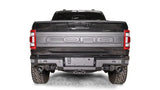 Fab Fours Premium Rear Bumper FR21-W5351-1 installed on a Ford F-150, showcasing rugged design and enhanced rear-end protection