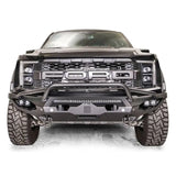 Front view of a Ford truck with FR21-X5352-1 Fab Fours Matrix Front grille guard, showcasing rugged construction and sleek design, perfect for off-road and urban driving. Excellent front-end protection, high-quality materials, enhances vehicle aesthetics, easy to install, compatible with various models. Bumpers, Grilles & Guards, AVADA - Best Sellers, Must Haves
