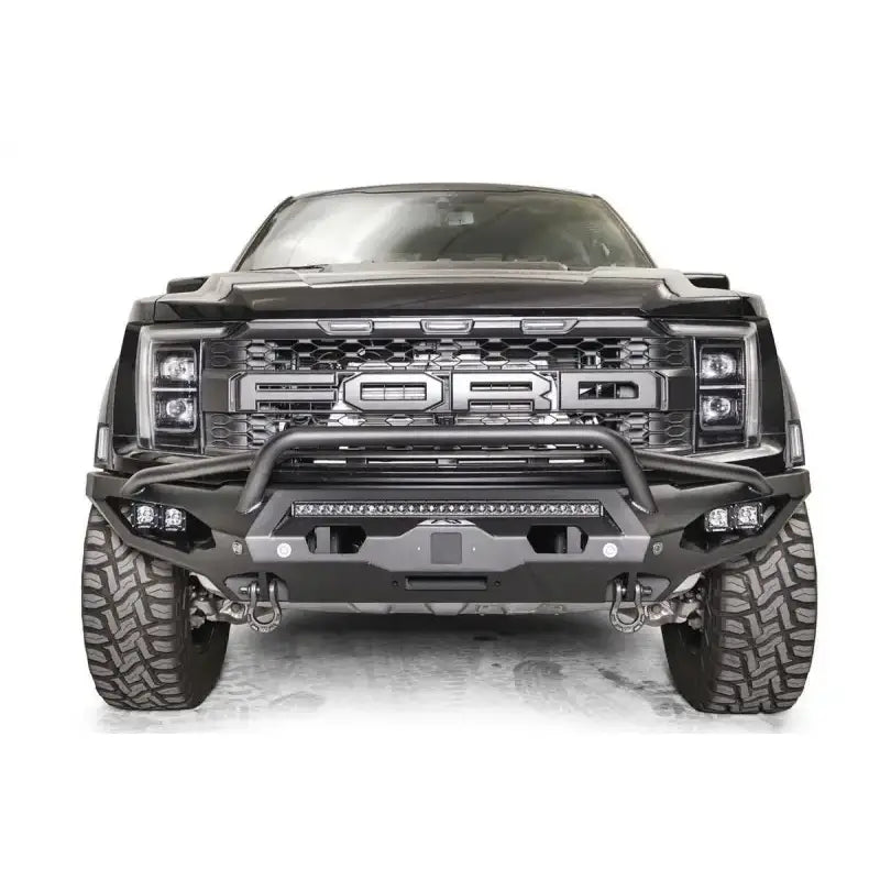 FR21-X5352-1 Fab Fours Matrix Front grille guard on a rugged truck, designed for exceptional protection and style, ideal for off-road adventures, urban driving, and easy installation. Bumpers, Grilles & Guards, AVADA - Best Sellers, Must Haves