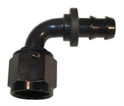 Fragola -10AN Nut x -8AN 90 Degree Push-Lite Hose End For Fuel Cell Conversion - Black - Truck & Automotive