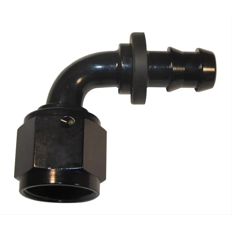 Fragola 209110-BL Fragola -10AN Nut x -8AN 90 Degree Push-Lite Hose End For Fuel Cell Conversion - Black