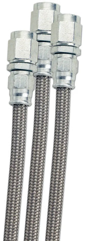 Braided stainless steel fragola -10an ptfe hose with fittings for high performance use