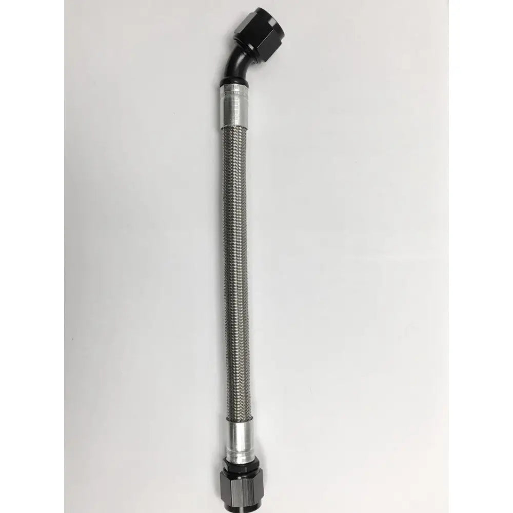 Fragola 6010-1-4-12BL Fragola -10AN PTFE Hose Assembly Straight x 45 Degree 12in