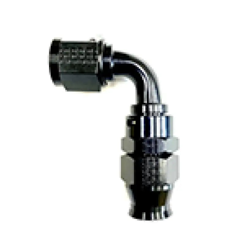 Fragola 689010-BL Fragola -10AN Real Street x 90 Degree Hose End Black For PTFE Hose