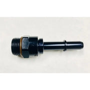 Black metal fuel line fitting for Fragola 3/4-16 O.R.B. 8in Male EFI quick disconnect