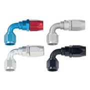 Fragola 109004-BL Fragola -4AN x 90 Degree Power Flow Hose End - Black