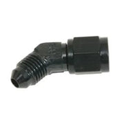Fragola 498003-BL Fragola -6AN Female - Male Flare 45 Degree - Black