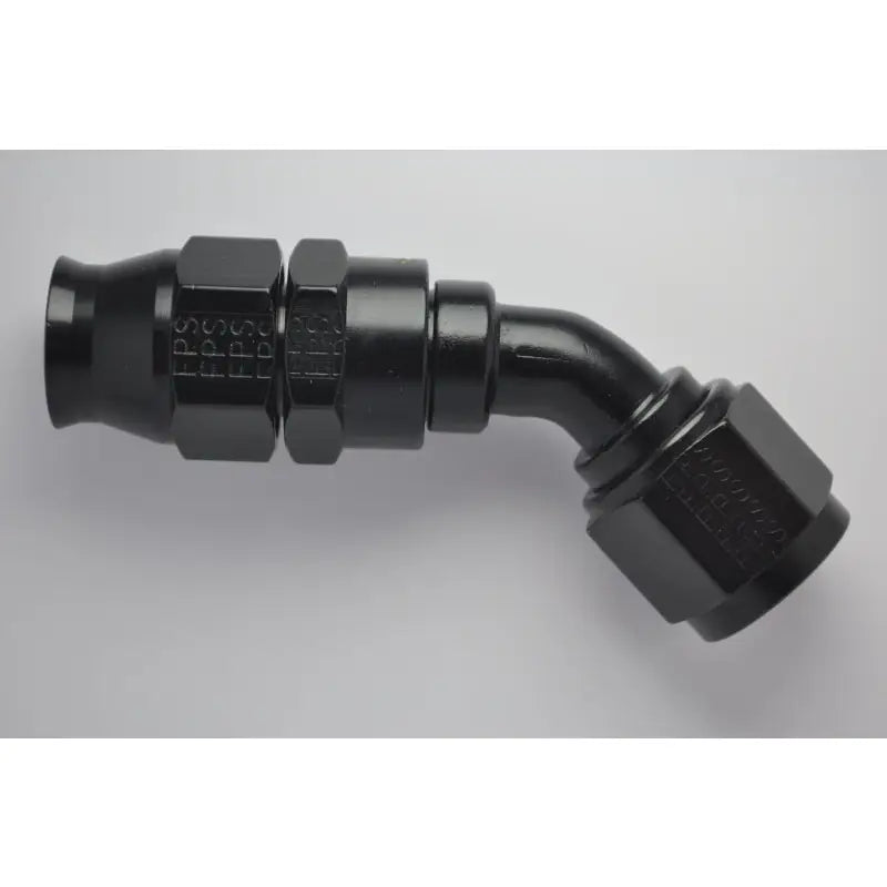 Fragola 684506-BL Fragola -6AN Real Street x 45 Degree Hose End Black For PTFE Hose