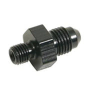Fragola 491961-BL Fragola -6AN x 10mm x 1.0 Male Adapter-Weber - Black
