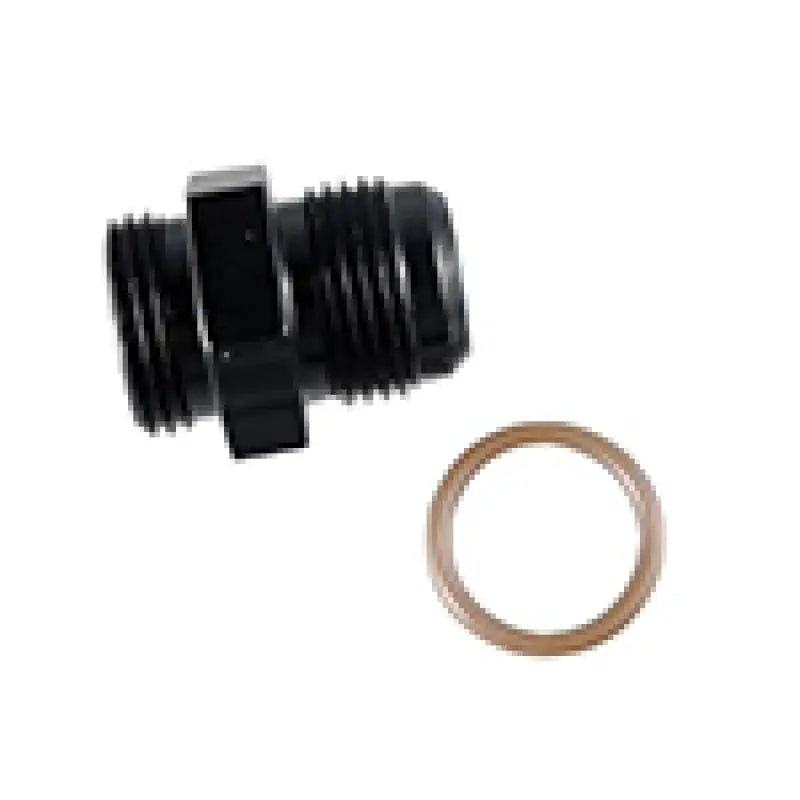 Fragola 495113-BL Fragola -6AN x 7/8-14 (10) Radius Fitting - Black