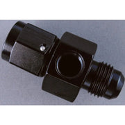 Fragola 495005-BL Fragola Inline Gauge Adapter -6AN Male x -6AN Fem - Black
