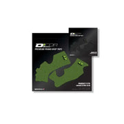 D-COR Frame Grip Guard Decal Green/Black for Powersports