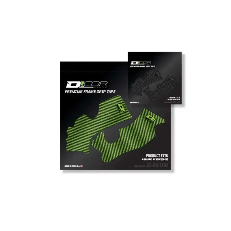 D-COR Frame Grip Guard Decal Green/Black for Powersports