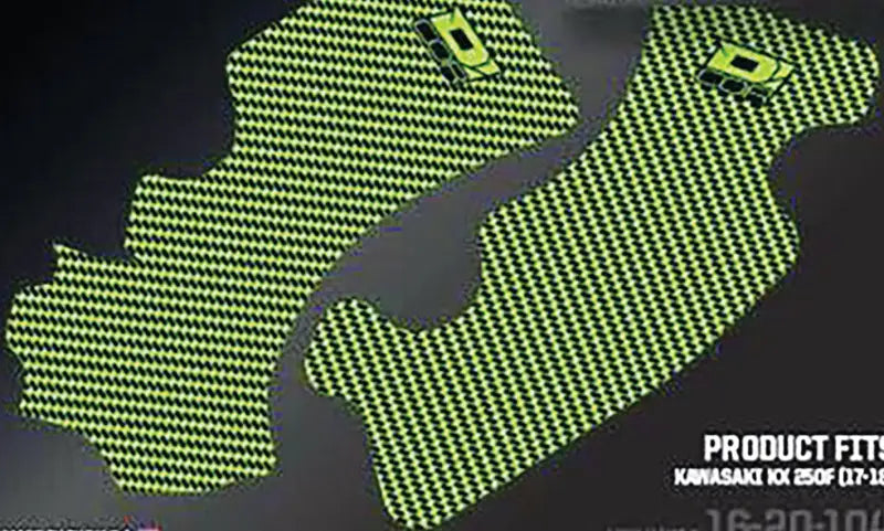 D-COR Frame Grip Guard Decal Green/Black for Powersports