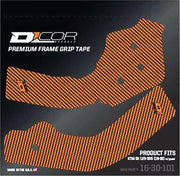 D-COR Frame Grip Guard Decal Orange for Powersports