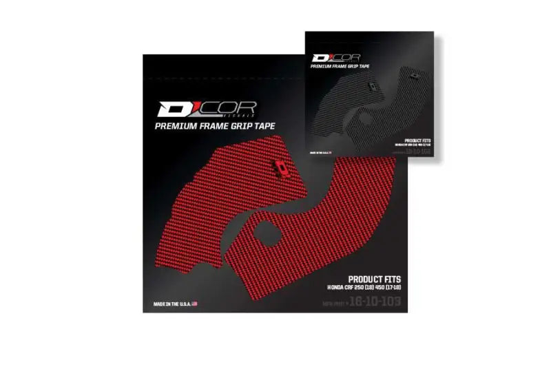 D-COR Frame Grip Guard Decal Red for Powersports