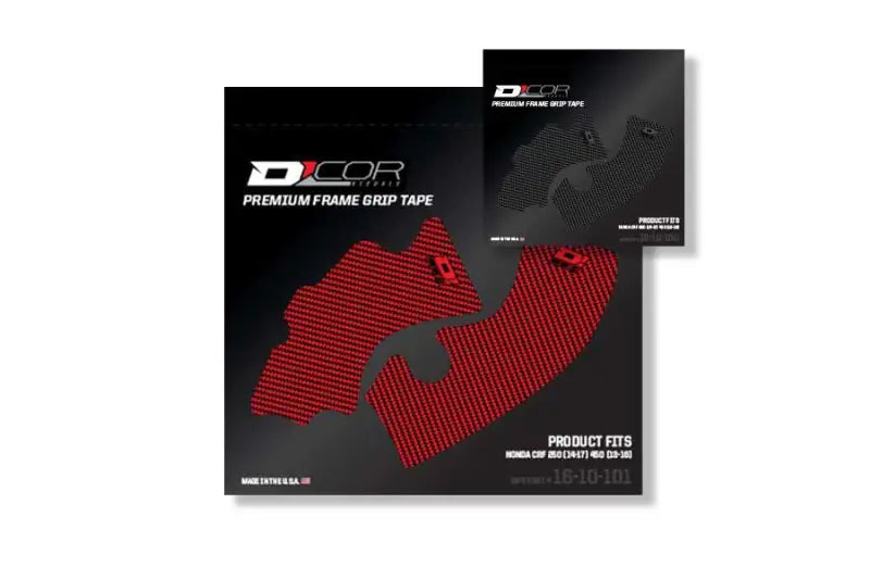 D-COR Frame Grip Guard Decal Red for Powersports