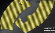 D-COR Frame Grip Guard Decal Yellow for Powersports