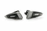 Black and gray bicycle pedals with textured grip for Frame Sliders Pro 2.0 RV parts