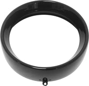 HARDDRIVE Frenched Headlight Trim Ring Black 7 Tab Style