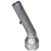 Galvanized angled metal pipe fitting for Fill Rite Hand Pump Spout or pump spout use
