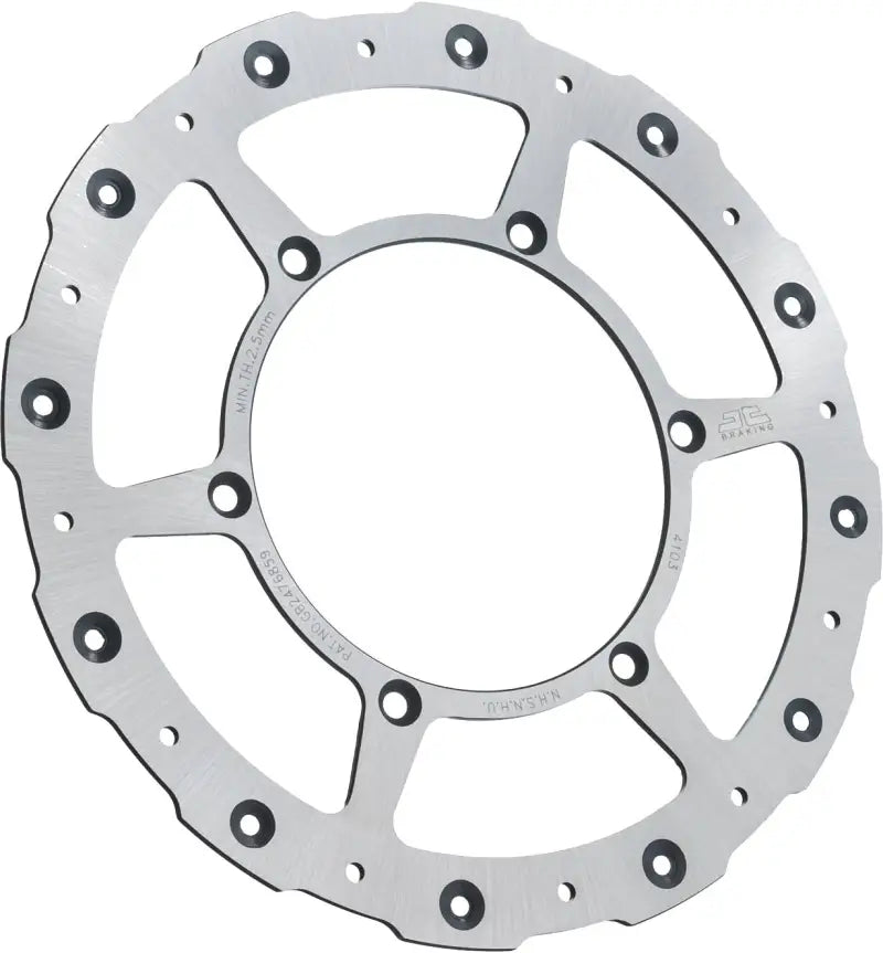 JT Front Brake Rotor Ss Self Cleaning Yam for Powersports