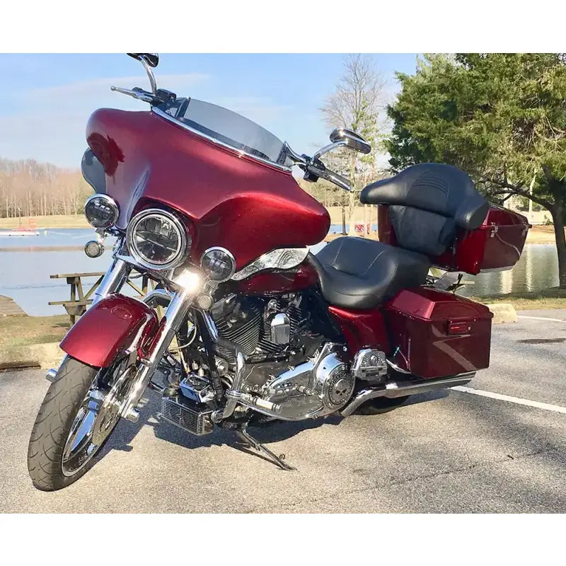 Front Mount Oil Cooler Tc Touring `09 16  Chrome 