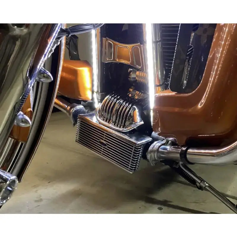 Front Mount Oil Cooler Tc Touring `09 16  Chrome 