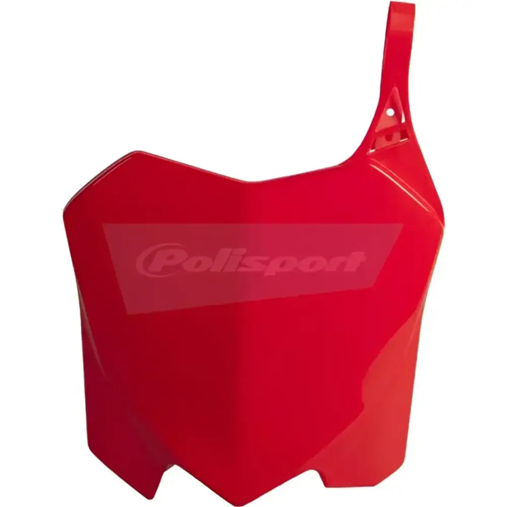 Front Number Plate Red - Powersports
