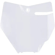 Front Number Plate White - Powersports