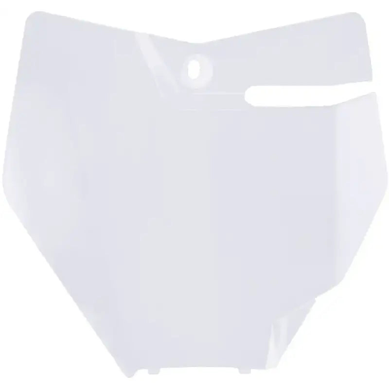 Front Number Plate White - Powersports