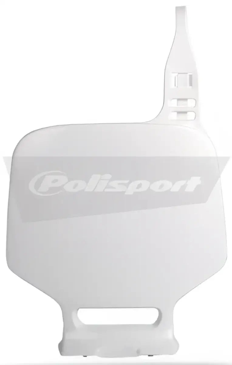 Front Number Plate White - Powersports