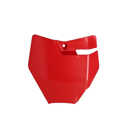 Front Number Plate Red Gas