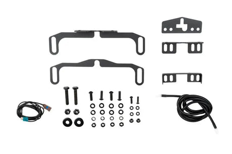 Front View Camera Relocation Bracket Relocates for Full Visibility With DV8 Winch Bumpers; Includes Extended Optical