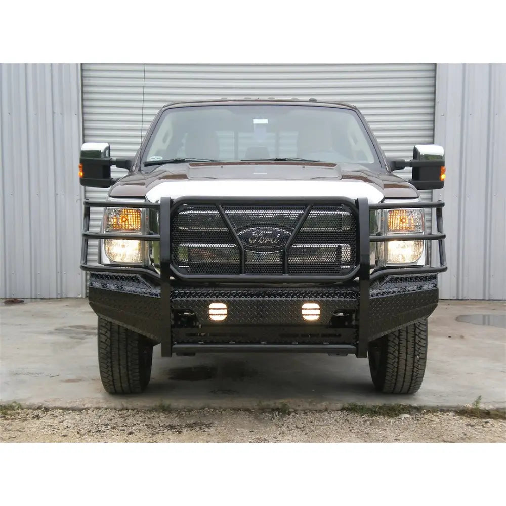 Frontier TRU Accommodates Factory Tow Hooks Bumper 300-11-1005 - Front Replacement Ford