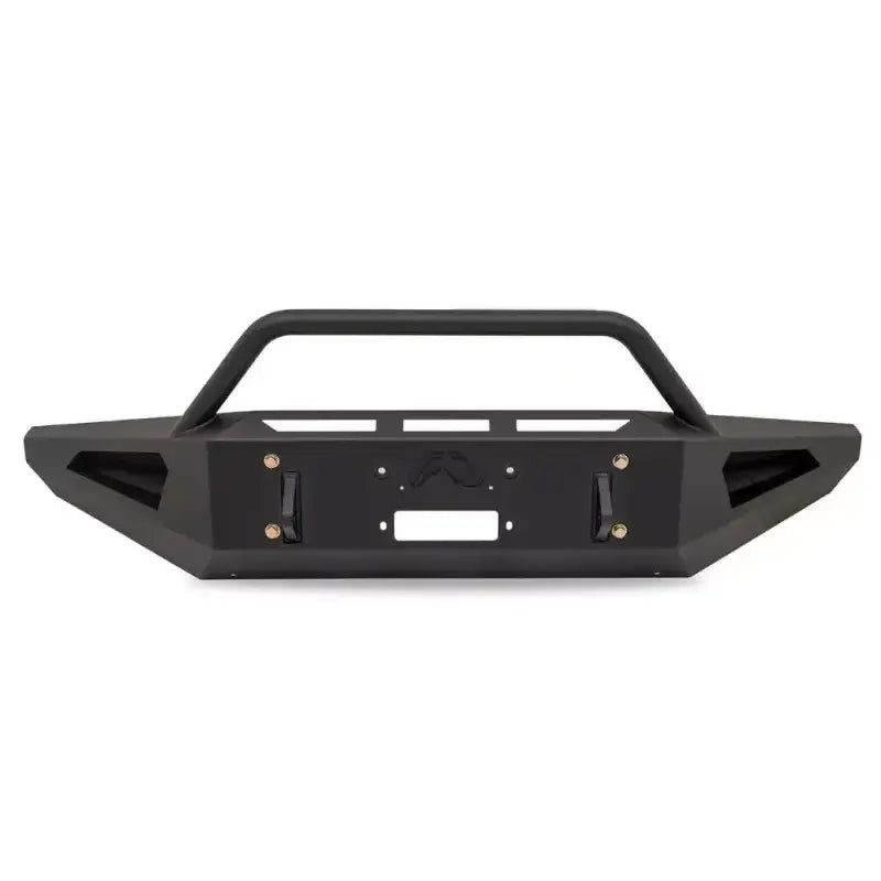 FS17-RS4162-1 Fab Fours 2017-2019 Ford Super Duty F250-F550 Red Steel bumper with durable construction and sleek design for enhanced style and functionality.