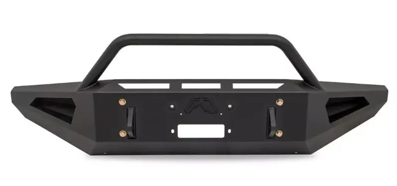 FS17-RS4162-1 Fab Fours 2017-2019 Ford Super Duty F250-F550 Red Steel bumper with durable construction and sleek design for enhanced style and functionality.