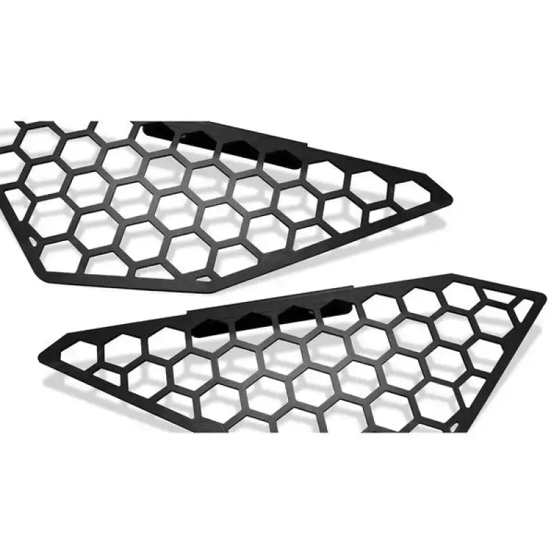 Hexagonal mesh design pieces for the Fab Fours FS17-V4152-1 Vengeance Front Bumper for 2017 Ford F250-F350. 