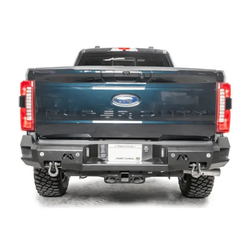 Upgrade your 2023 Ford Super Duty with the FS23-W5951-1 Fab Fours Premium Rear Bumper for superior protection and rugged style.