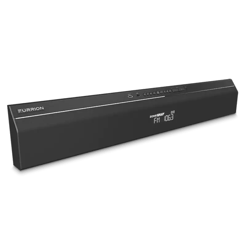 FSB2N25MC-BL Furrion Llc 2.1 Channel 2 Zone Soundbar Speaker. Enhance your audio experience with immersive 2.1 channel sound and 2 zone audio. Sleek black design perfect for RV, Automotive, Powersports, off-road, marine, exterior, truck accessories, interior, truck bed, RV parts. Inside RV, RV Parts Shop, Exterior Parts & Accessories, AVADA - Best Sellers