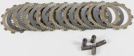 Motorcycle clutch plates and springs from FSC141-9-001 Clutch Fiber Spring Kit Steel Yam