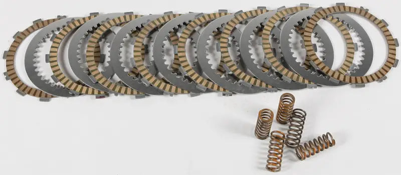 Motorcycle clutch plates and springs from FSC263-8-001 Clutch Fiber Spring Kit Steel Kaw